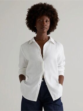 Quince NWT European Linen Button-Down Shirt in Large